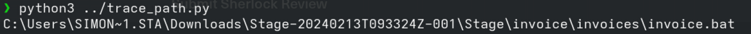 Task 3 - Python path trace